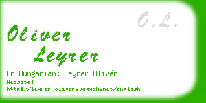 oliver leyrer business card