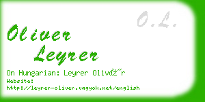 oliver leyrer business card